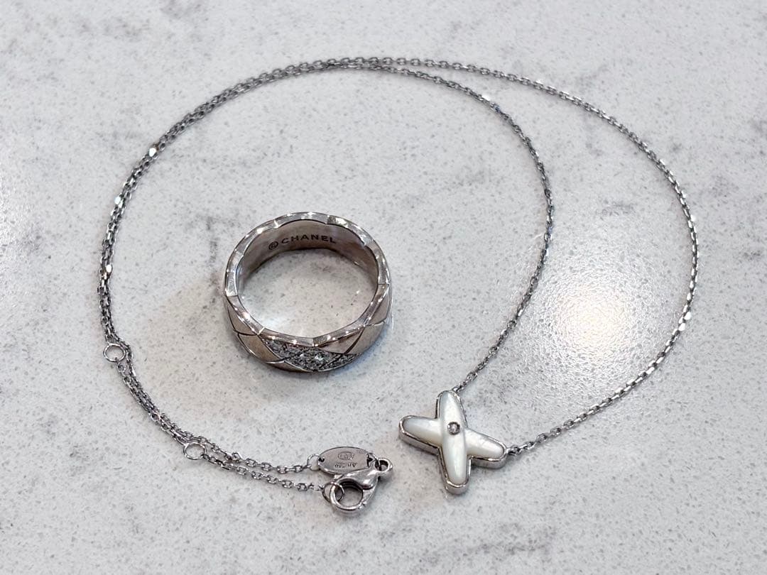 【保証書／美品】CHAUMET ショーメ リアン K18WG ネックレス