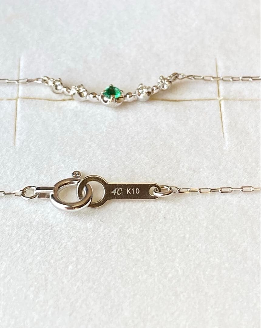 値下げ　4°C K10ネックレス　美品です(*^^*)