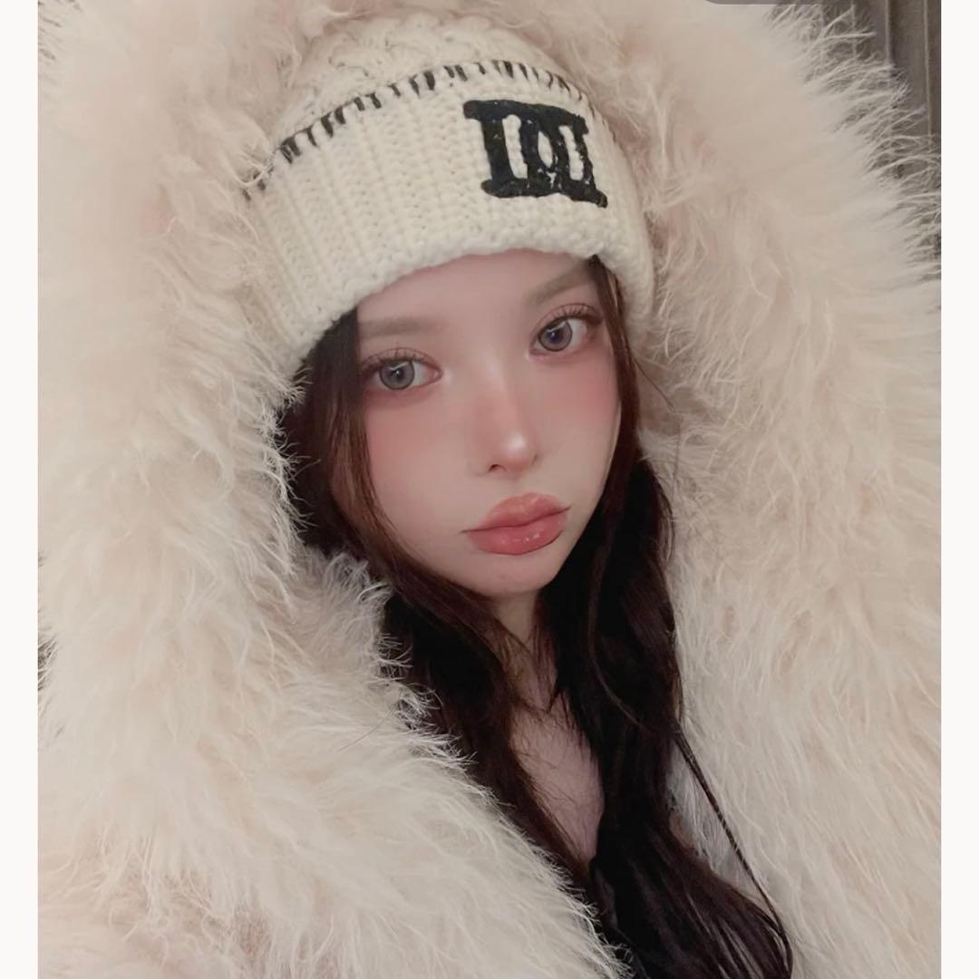 【新品未使用✨】Darich ダーリッチ DDロゴバスケットニットビーニーWHT