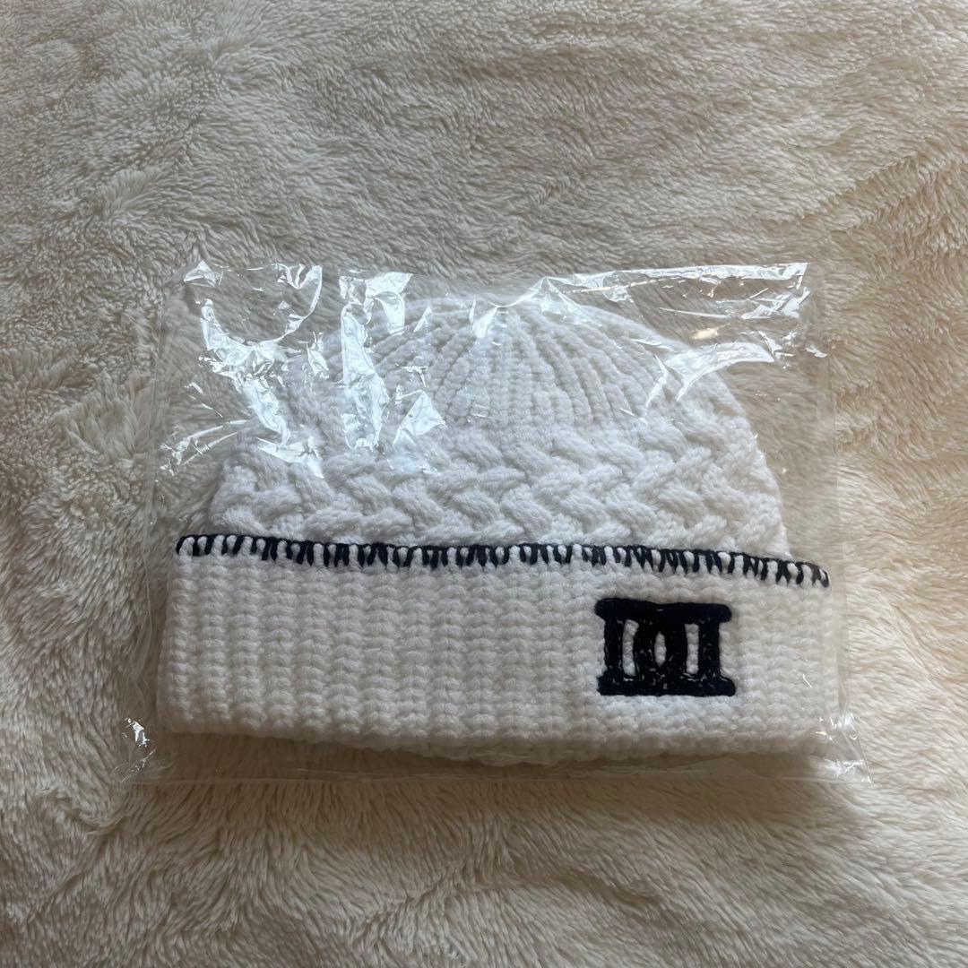 【新品未使用✨】Darich ダーリッチ DDロゴバスケットニットビーニーWHT