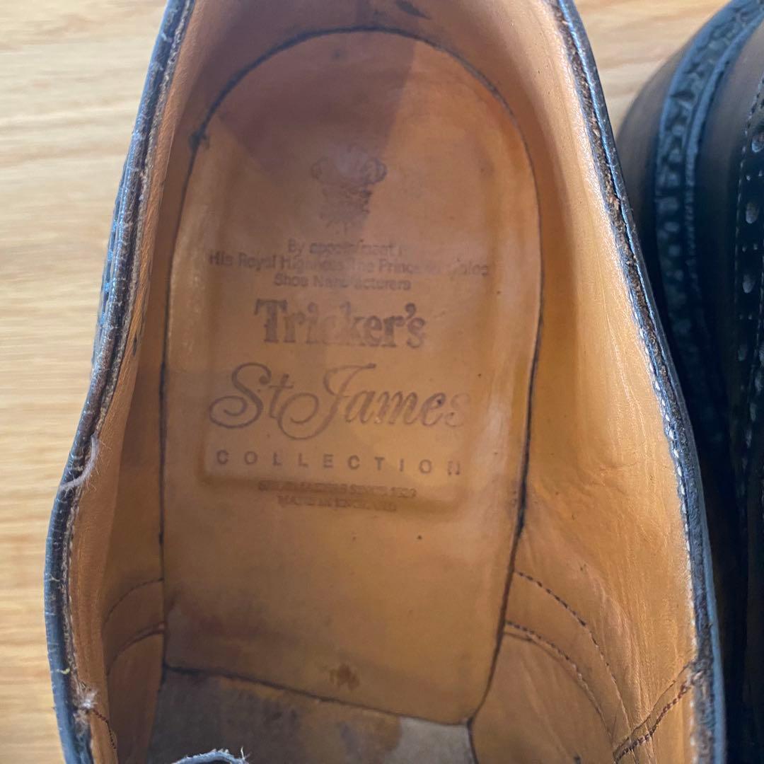 90s Tricker'sトリッカーズ バートン フルブローグダービーUK8.5
