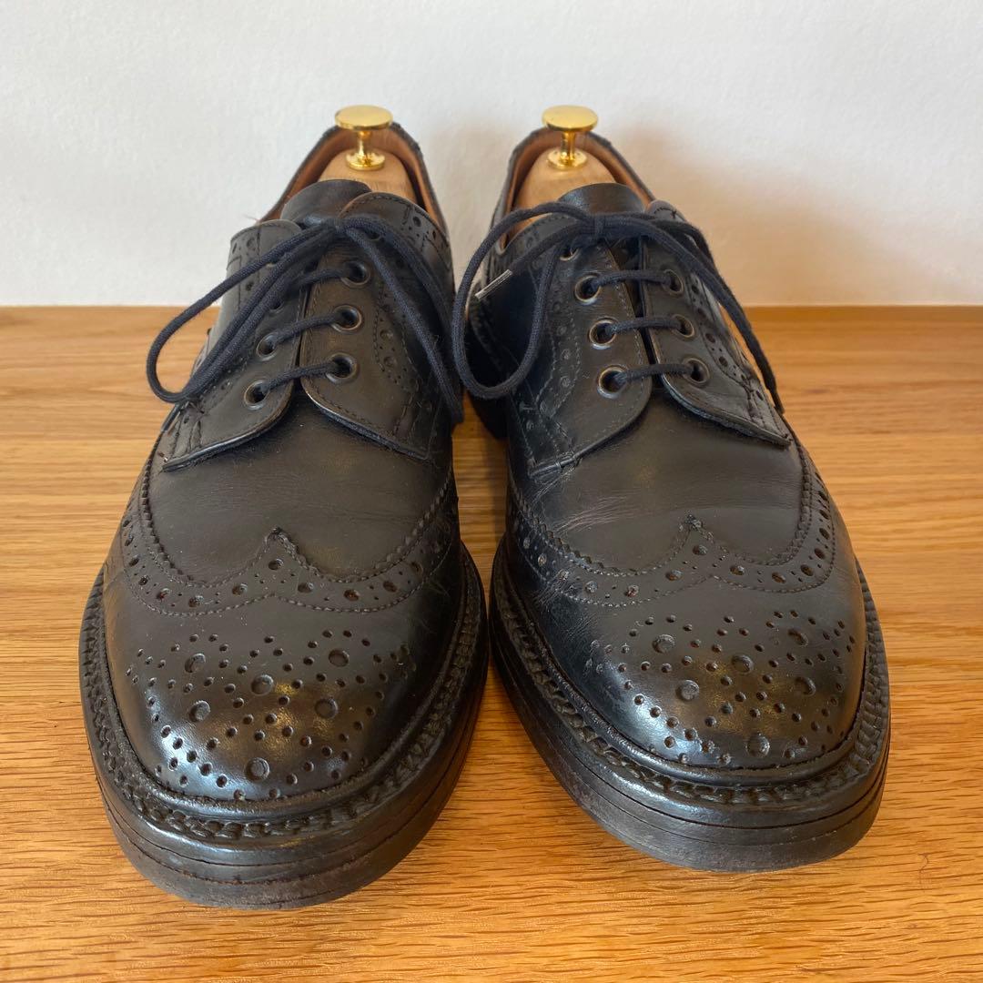 90s Tricker'sトリッカーズ バートン フルブローグダービーUK8.5