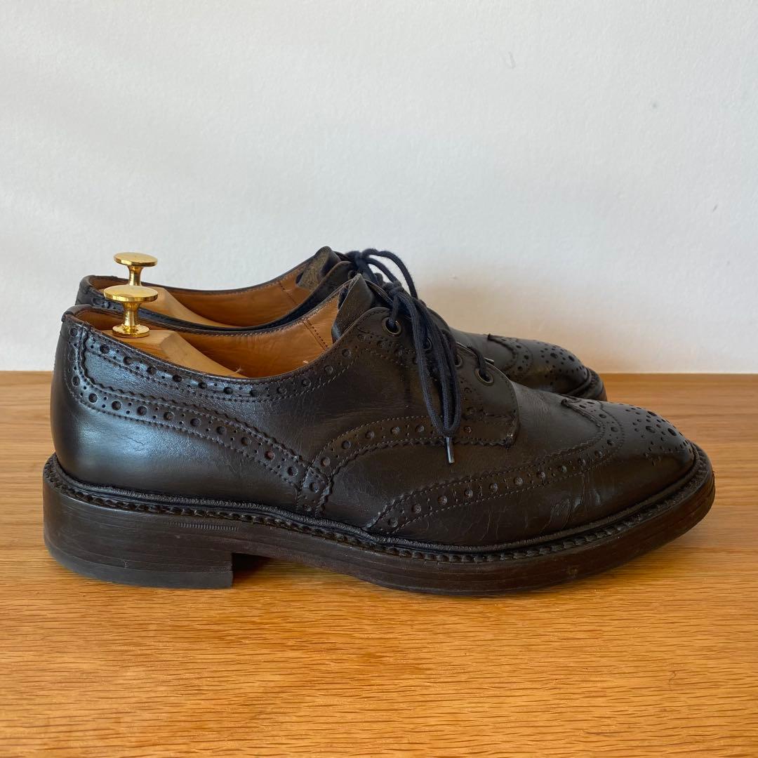 90s Tricker'sトリッカーズ バートン フルブローグダービーUK8.5