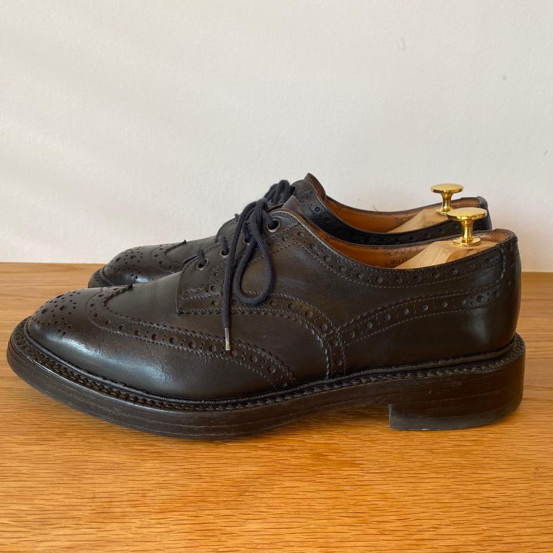 90s Tricker'sトリッカーズ バートン フルブローグダービーUK8.5