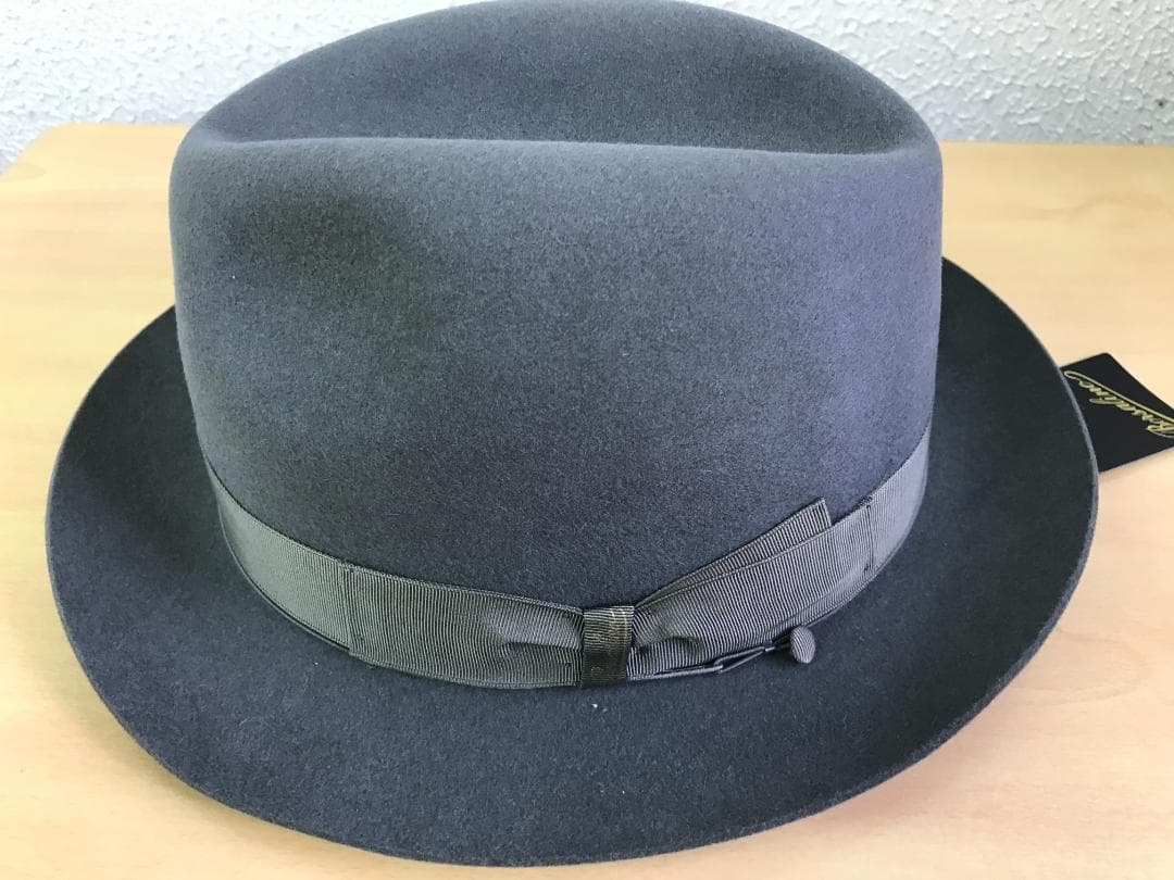 途轍もなく世界最高峰すぎる‼Borsalino グレー ファーフェルトハット