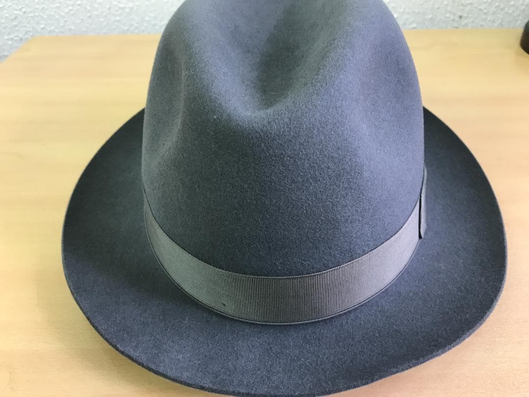 途轍もなく世界最高峰すぎる‼Borsalino グレー ファーフェルトハット