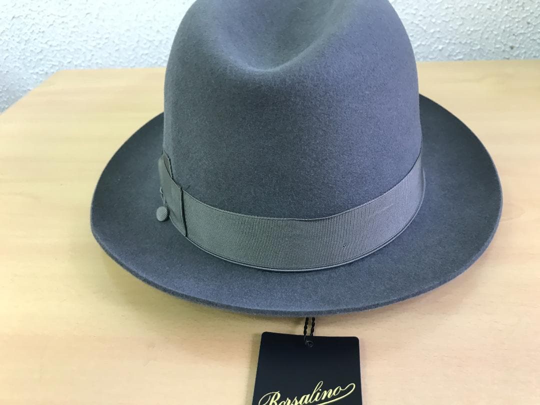 途轍もなく世界最高峰すぎる‼Borsalino グレー ファーフェルトハット