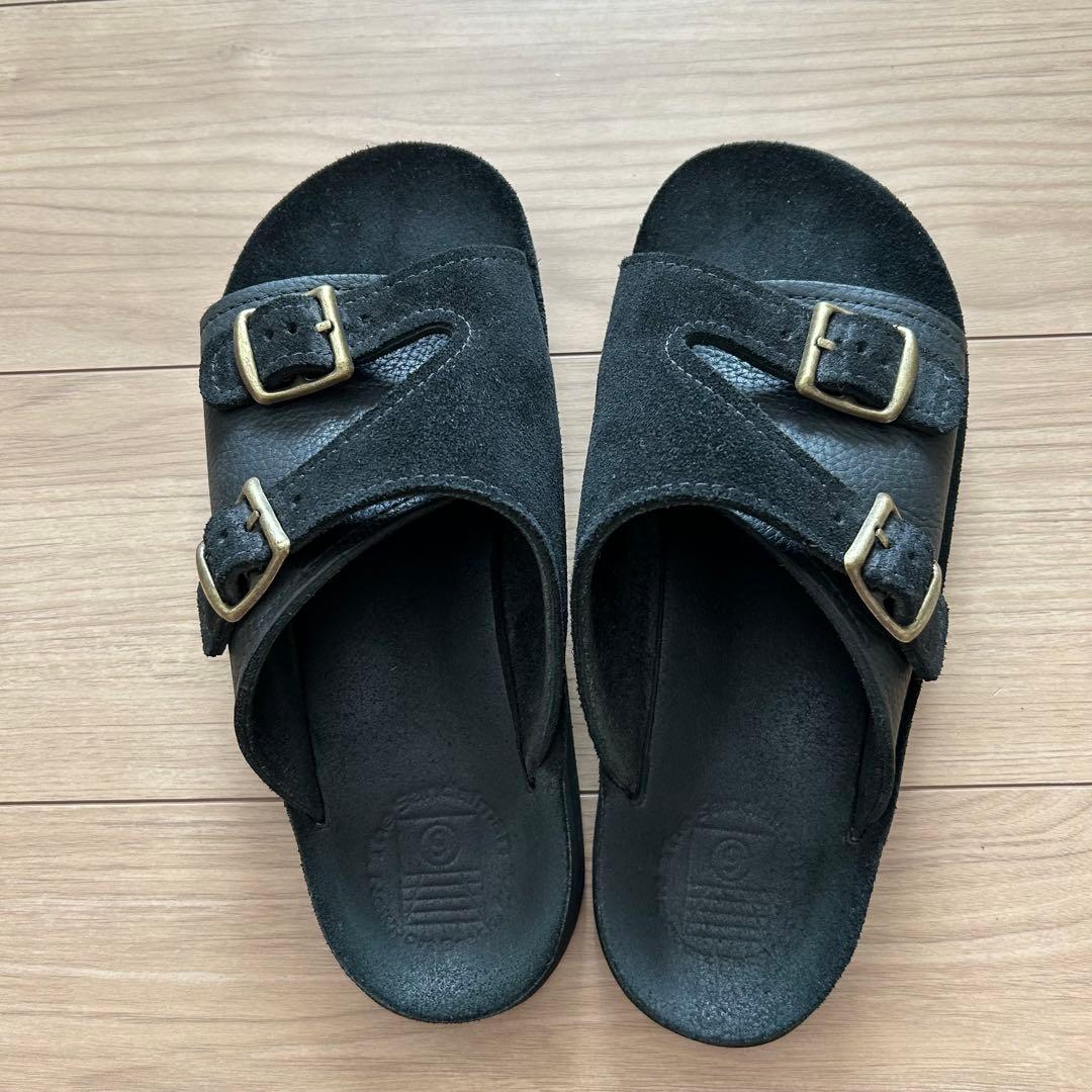 美品 サンダルマン×コニーアイランド　別注　ダブルバックルサンダル