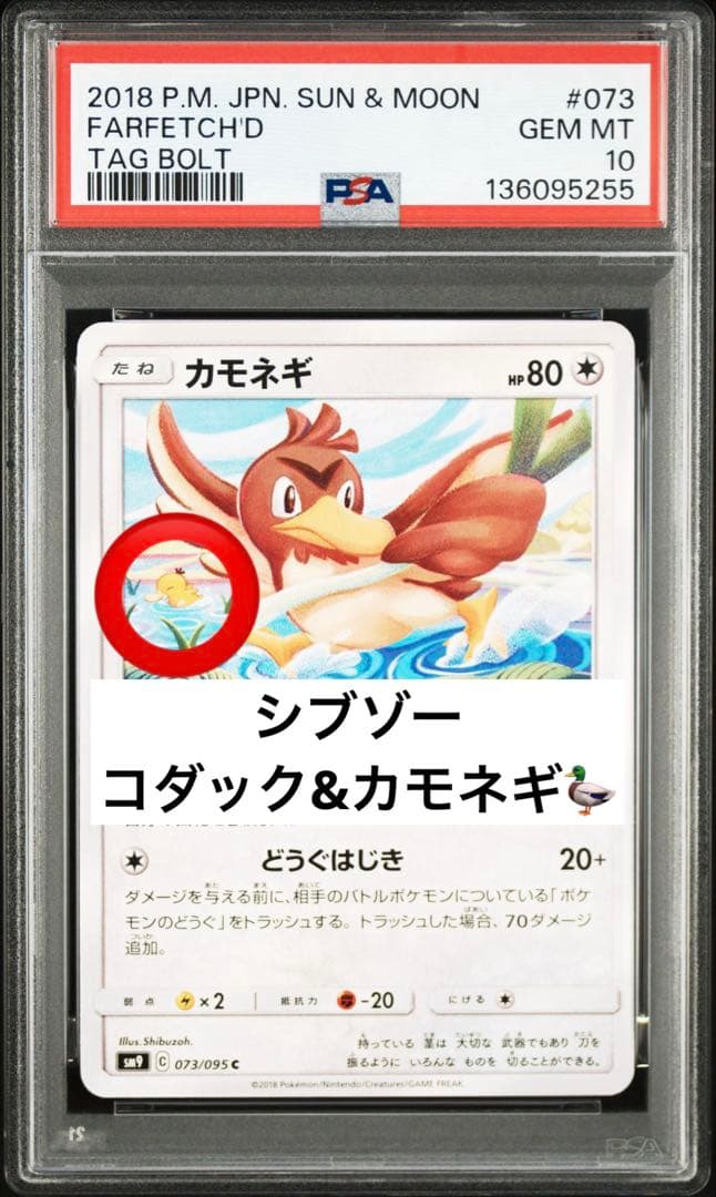 超絶希少　PSA10 シブゾー　コダック & カモネギ pop6 073