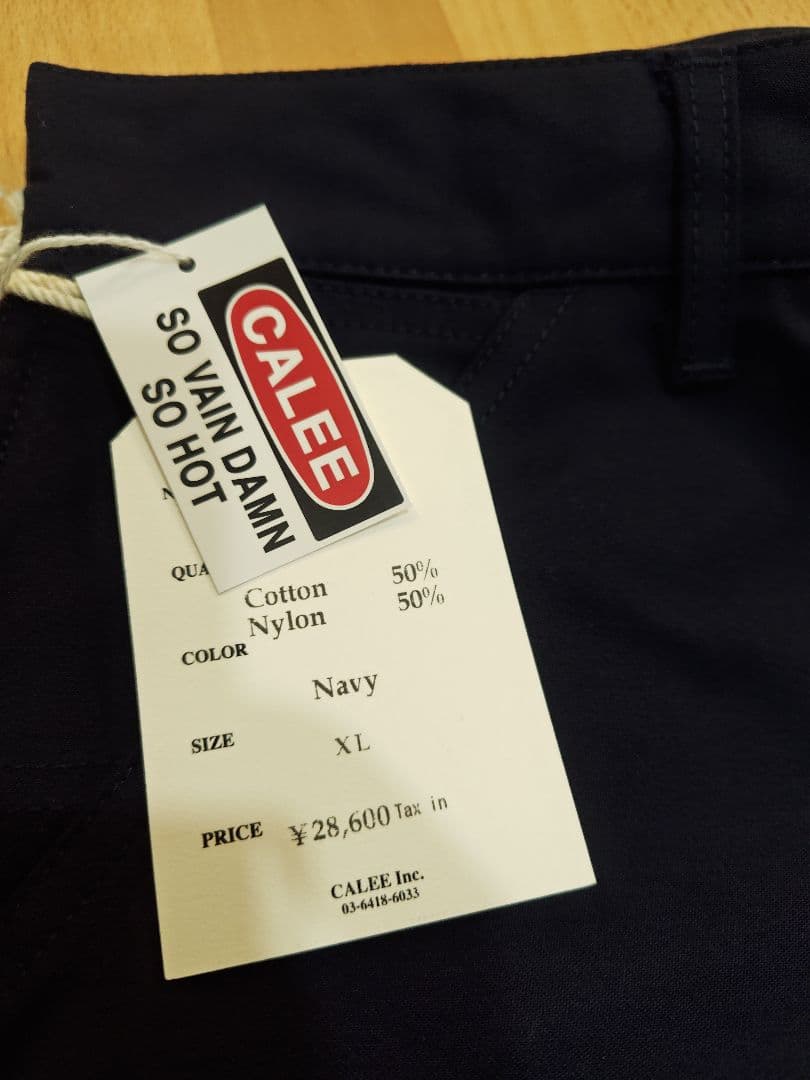 CALEE VINTAGE TYPE　パンツ　ネイビー　XL　新品未使用タグ付き