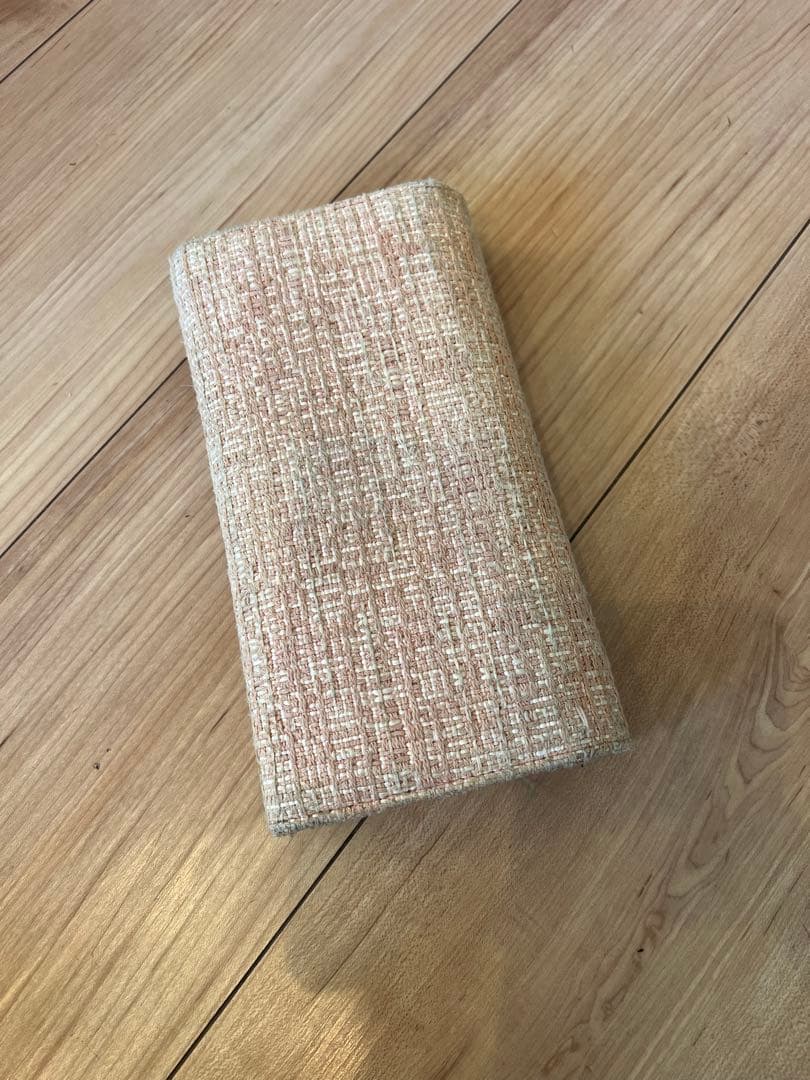 CHANEL ツイード 長財布 ベージュ系