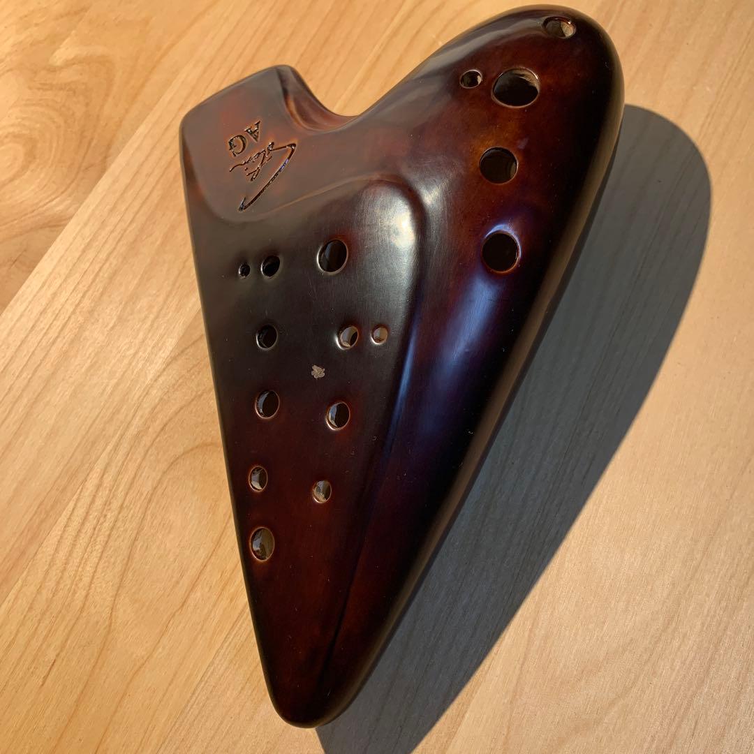 オカリナ　フォーカリンク　ダブルAG管　漆仕上げ