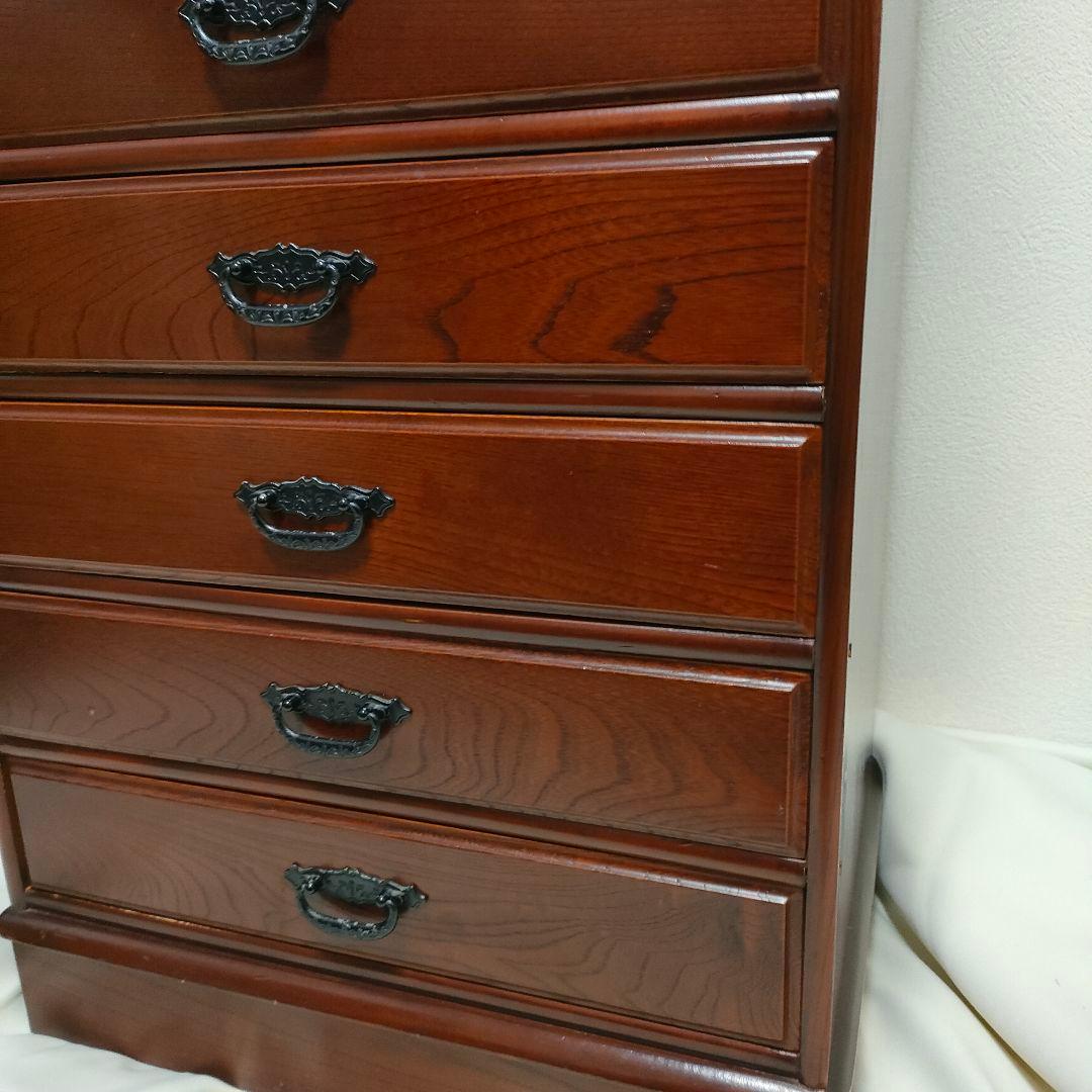 民芸家具 10段チェスト 木製 多段 引き出し 箪笥 収納 和モダン 昭和レトロ