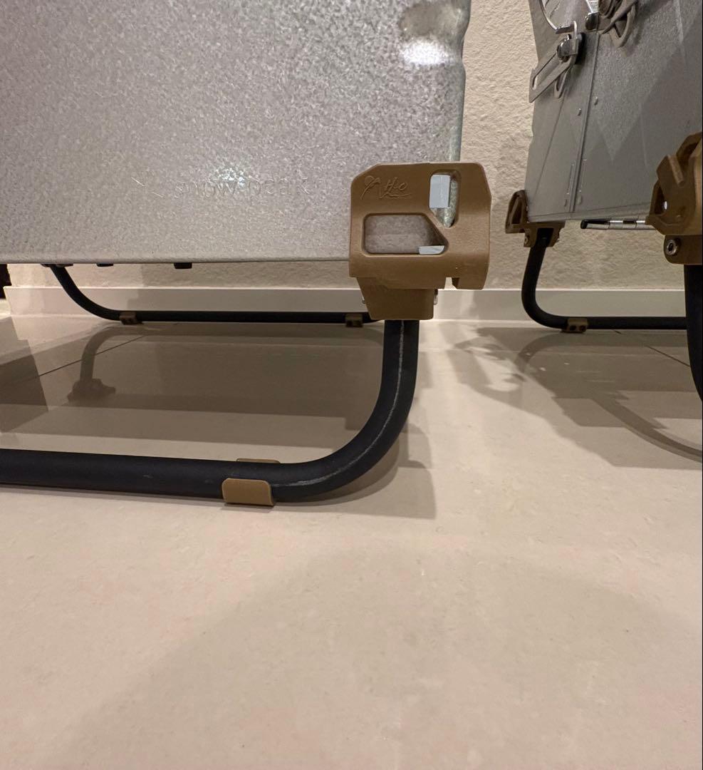 スノーピーク シェルフコンテナ・シェルコンレッグカスタム済