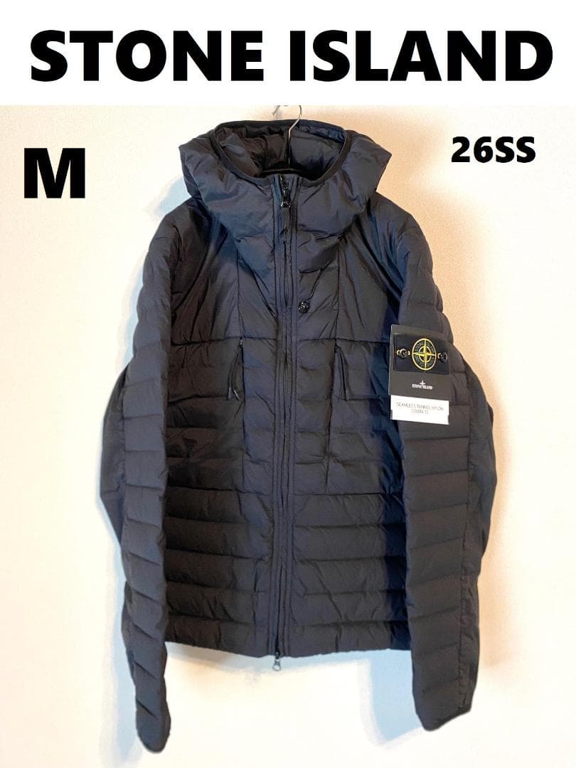 26SS【新品】STONE  ワッペンパッチ ダウンジャケット M