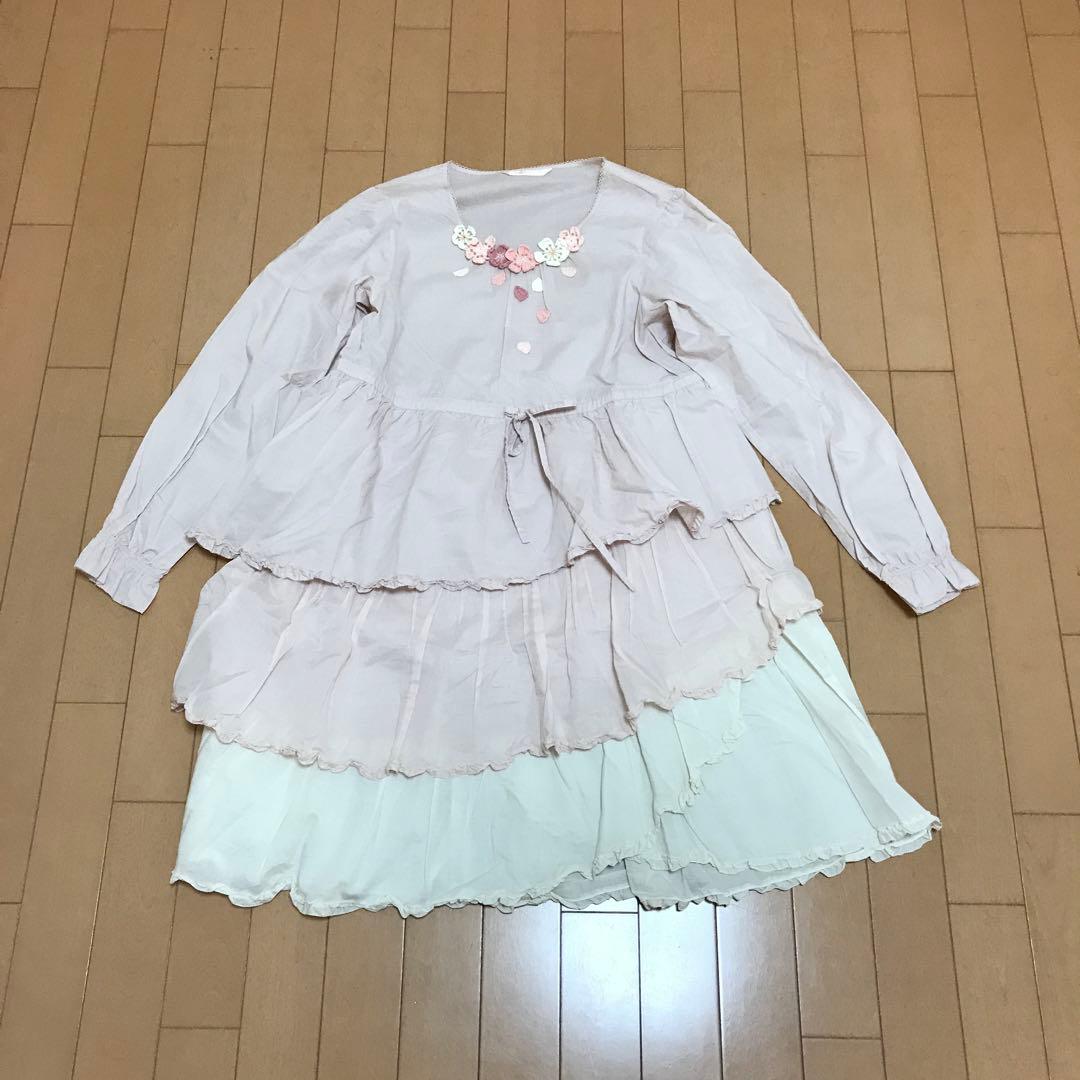 ピンクハウス　さくら刺繍モチーフ付き　チュニックワンピース　2点おまとめ