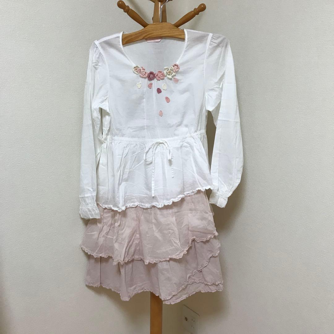 ピンクハウス　さくら刺繍モチーフ付き　チュニックワンピース　2点おまとめ