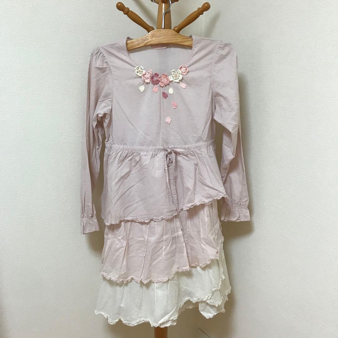 ピンクハウス　さくら刺繍モチーフ付き　チュニックワンピース　2点おまとめ