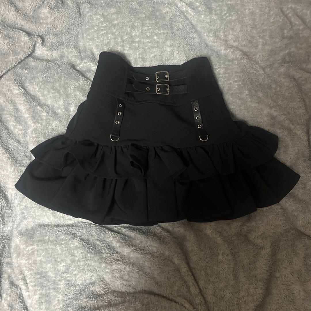 Amilige アミリージュ コルセット風フリルスカート Mサイズ