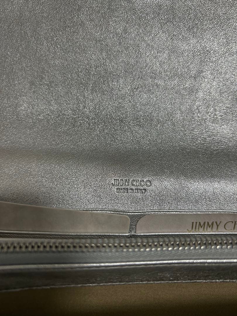 JIMMY CHOO 長財布 MARTINA シルバー レディース