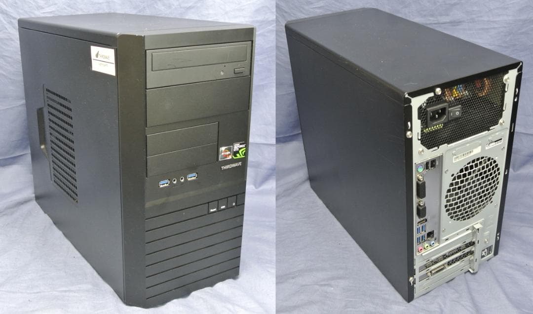 トレーダー必見!22インチワイドモニター4枚 +モニタースタンド+高性能PC