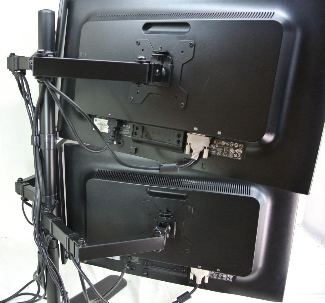 トレーダー必見!22インチワイドモニター4枚 +モニタースタンド+高性能PC