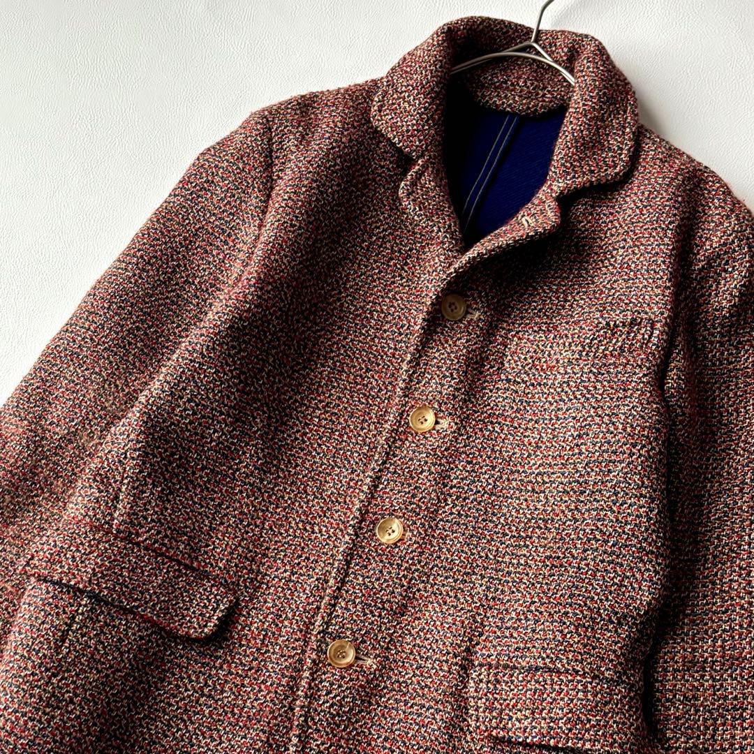 45R 色とりどりのミックスツイードジャケット　テーラードジャケット　サイズ1