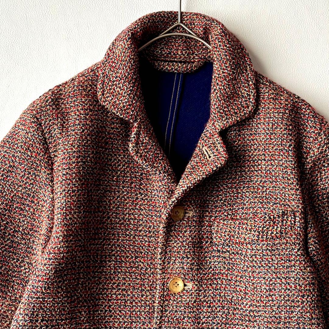45R 色とりどりのミックスツイードジャケット　テーラードジャケット　サイズ1