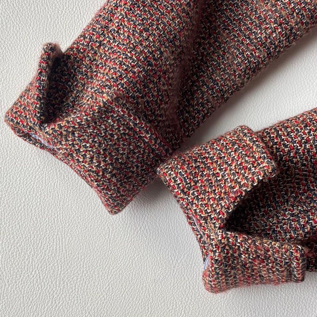 45R 色とりどりのミックスツイードジャケット　テーラードジャケット　サイズ1