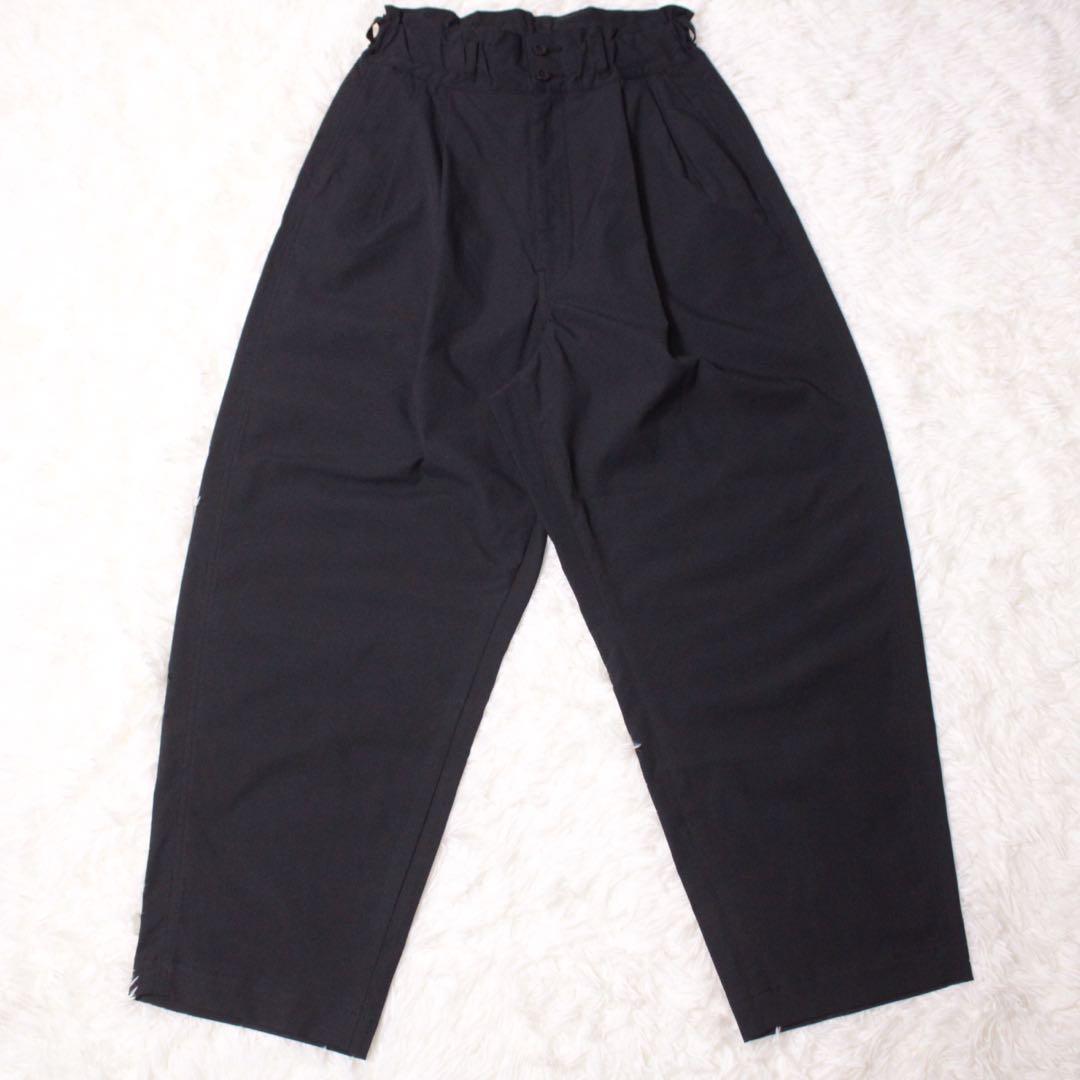 希少 lelill レリル オールウェザー チノパンツ モード ワイド バルーン