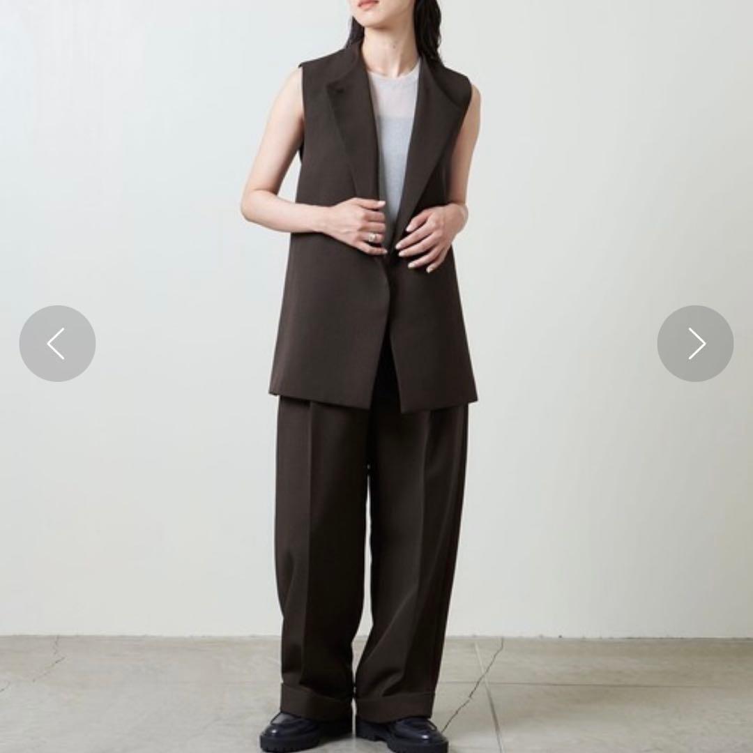 人気 2024 マルゥユナイテッドアローズ ウエストベルトジレ ブラウン