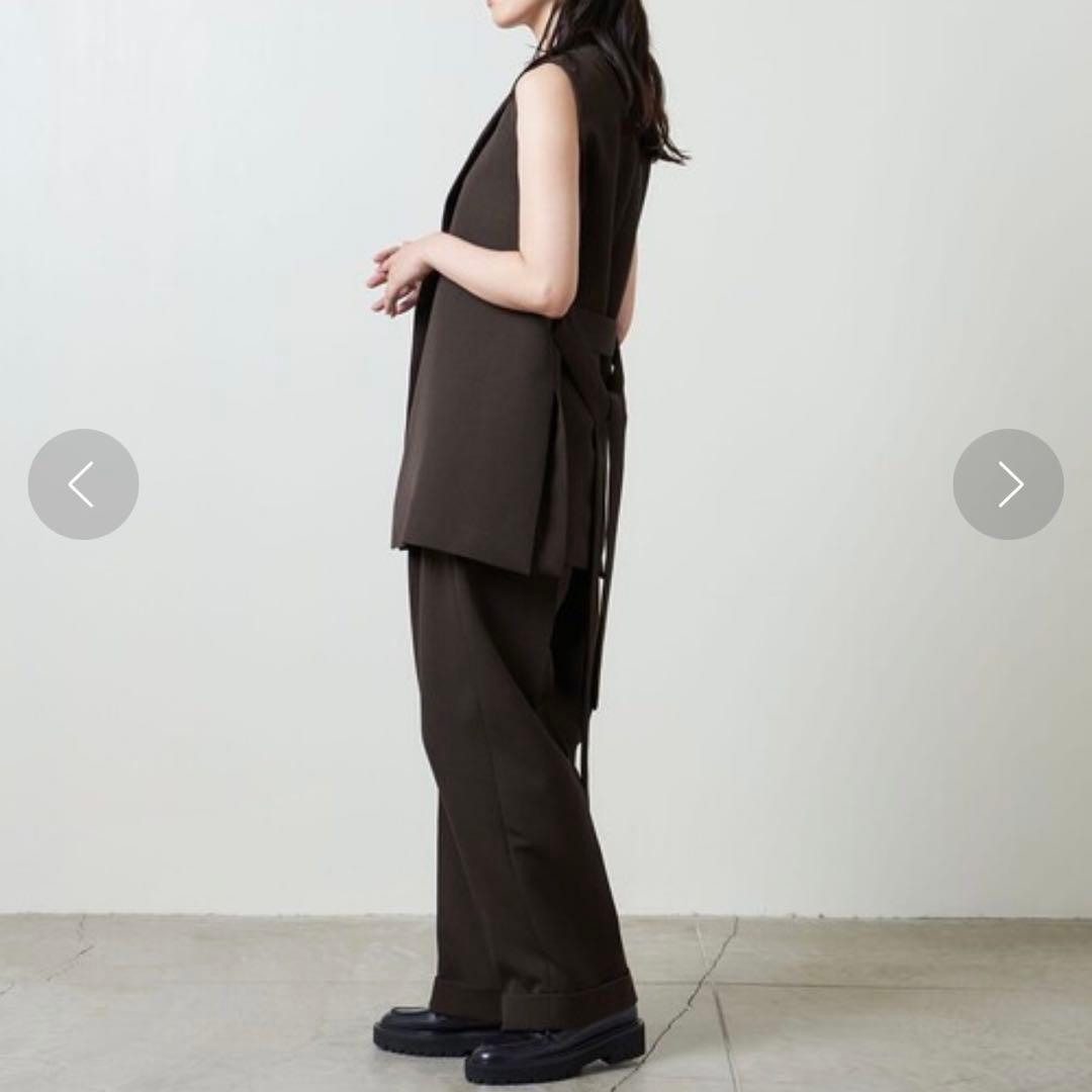 人気 2024 マルゥユナイテッドアローズ ウエストベルトジレ ブラウン