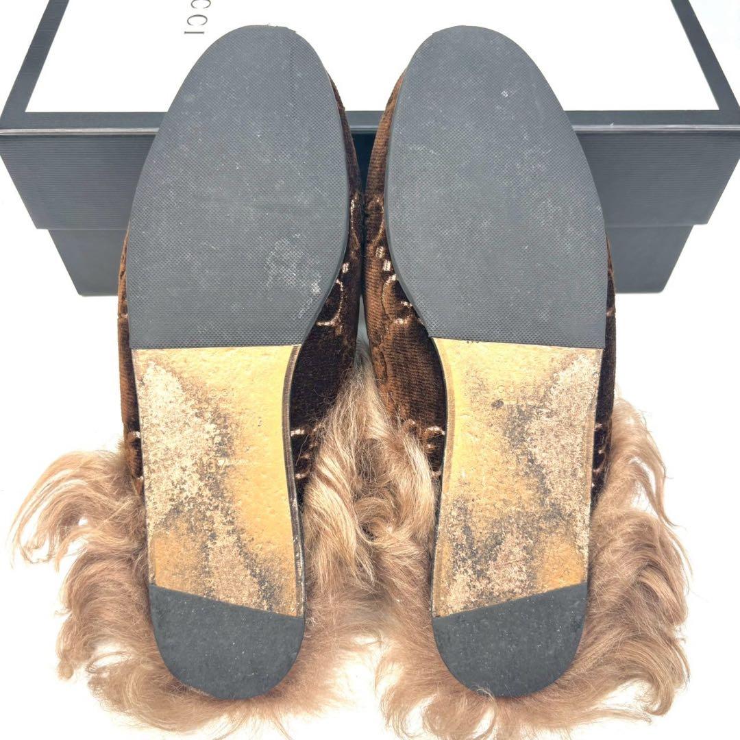 GUCCI グッチ　プリンスタウン　 ミュール　GG ホースビット　37