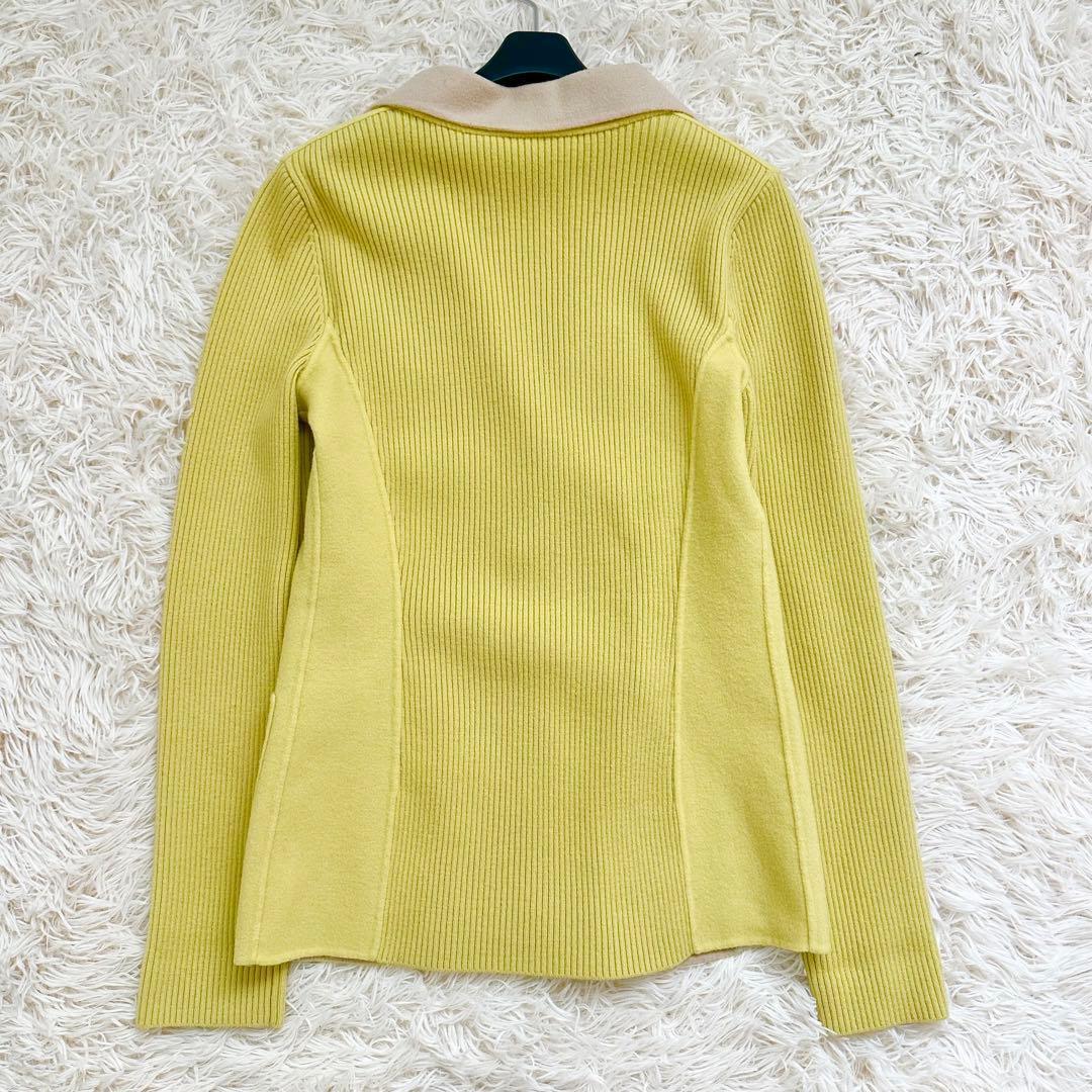 マックスマーラ クチートアマーノ ウールテーラードジャケット 黄色 L