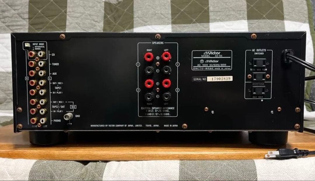 VICTOR AX-S5 プリメインアンプ 1992年優秀賞！