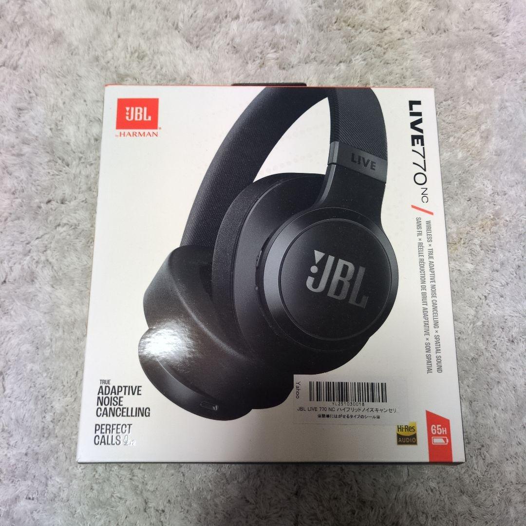 美品 JBL LIVE 770 NC ワイヤレスヘッドホン