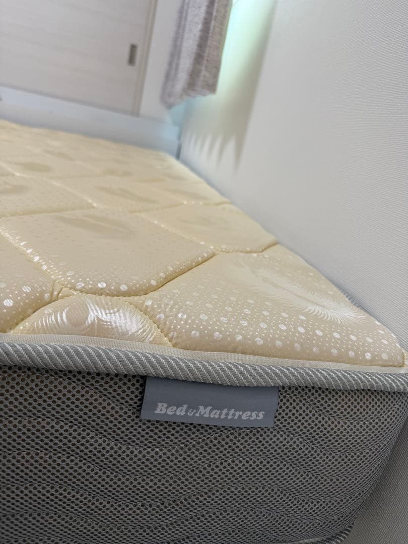 美品 ダブルサイズ ポケットコイルマットレス bed＆mattress 引取限定
