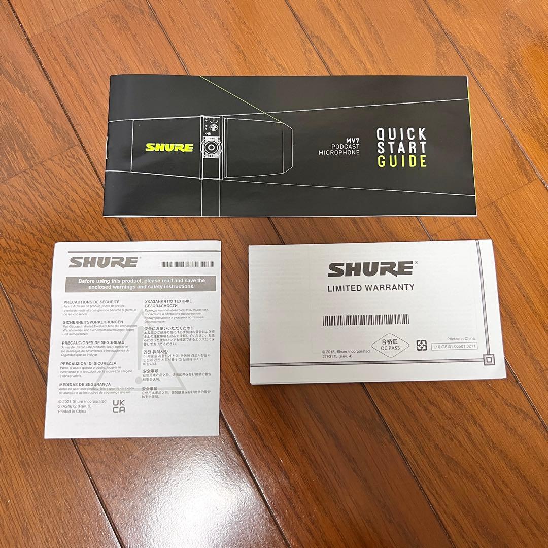 SHURE シュア MV7 マイク