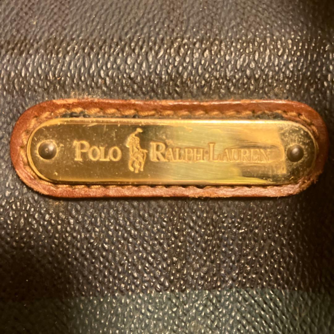 ダークグリーン チェック柄 ボストンバッグ