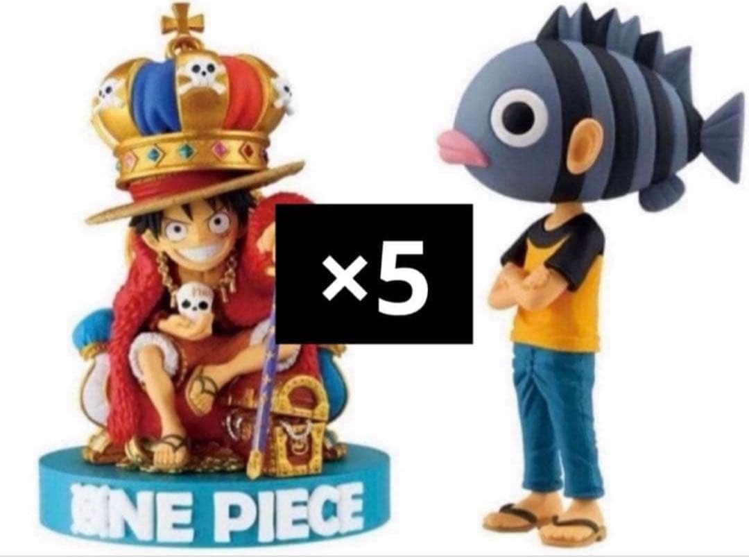 ONE PIECE BASE SHOP ワーコレ 2種類 フィギュア 5セット