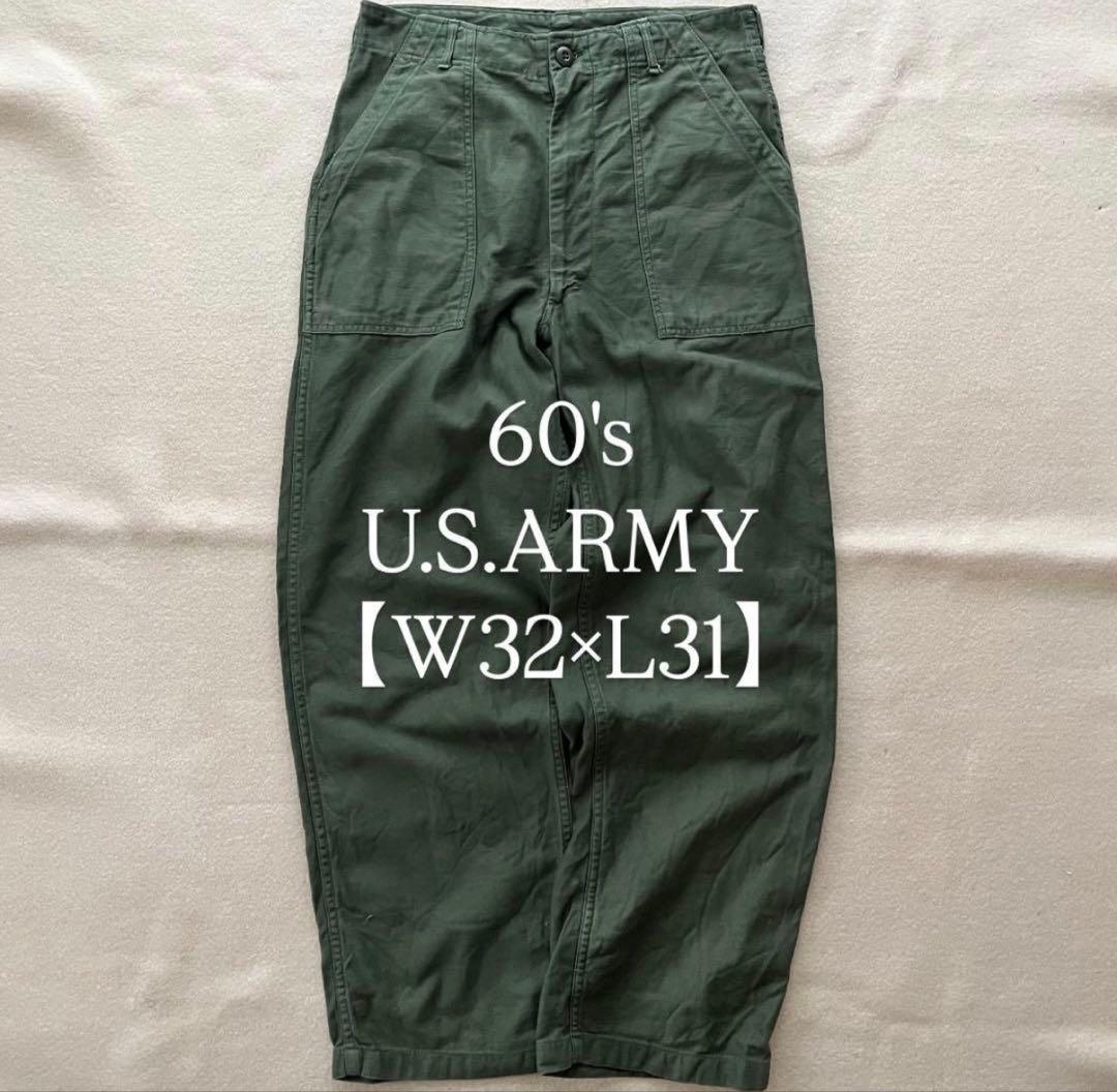 【W32×L31】 60年代 60s usarmy ベイカーパンツ og107