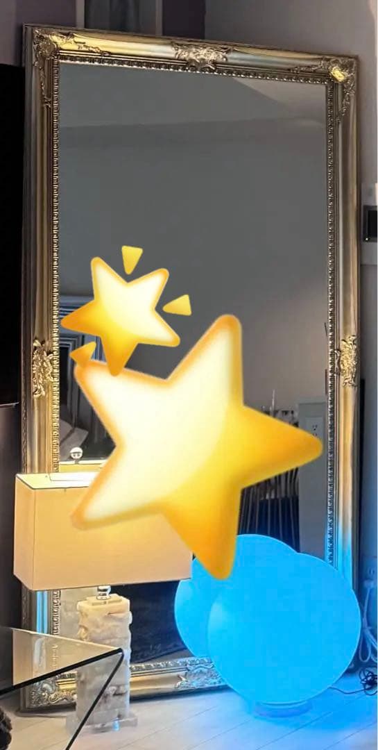 大幅値下げ‼️アンティークスタンドミラー 180×90cm シャンパンゴールド