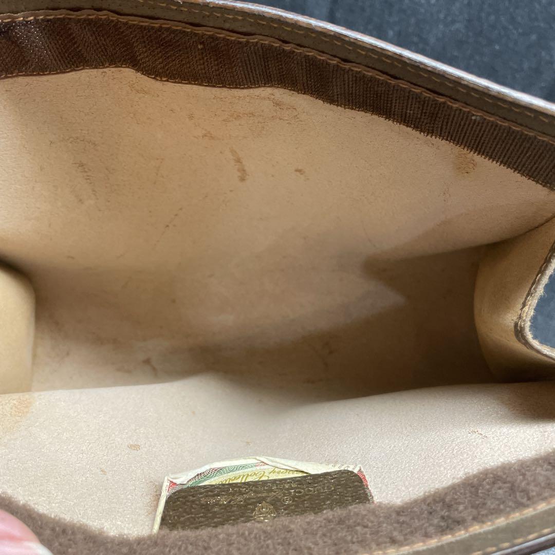 ヴィンテージ グッチ GGマーク シェリーライン クラッチバッグ