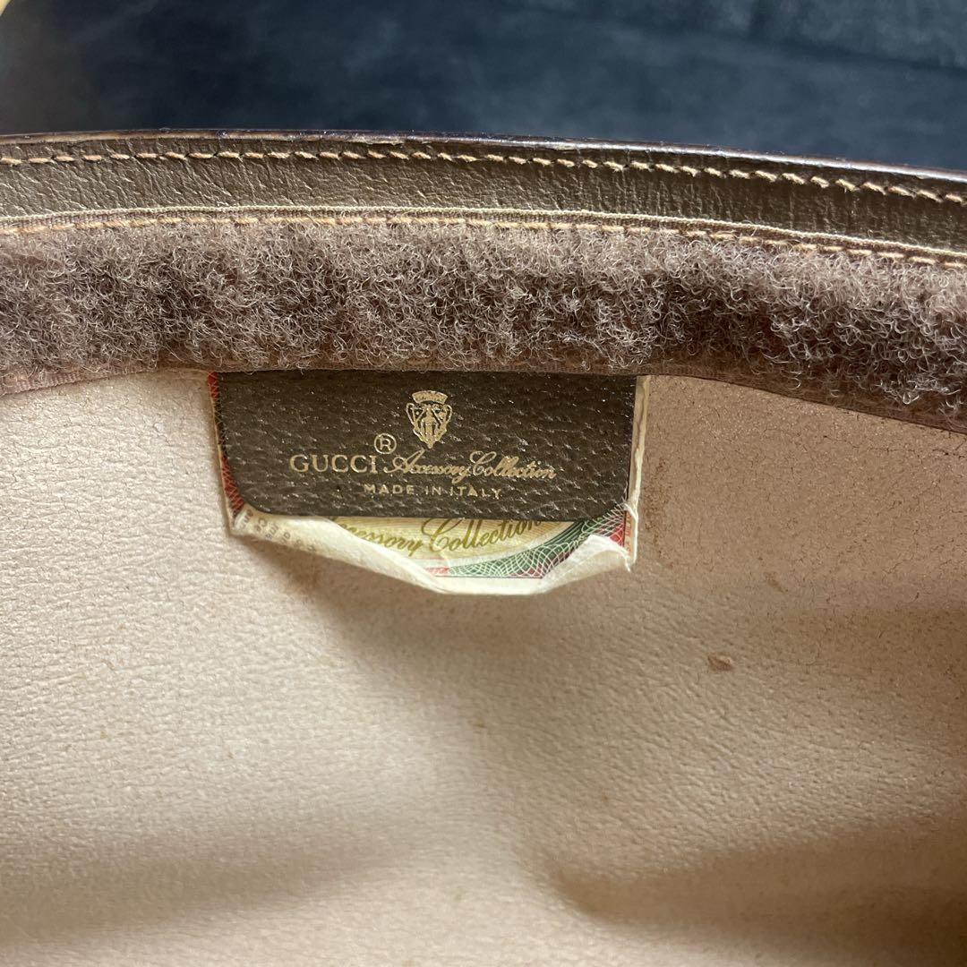 ヴィンテージ グッチ GGマーク シェリーライン クラッチバッグ
