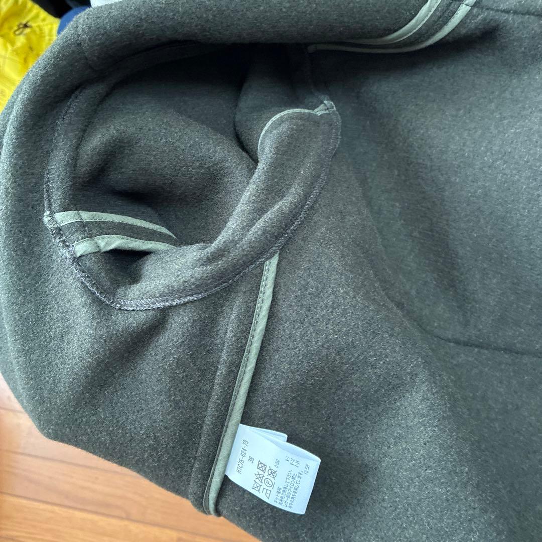 ダッフルコート フード付き　カーキ