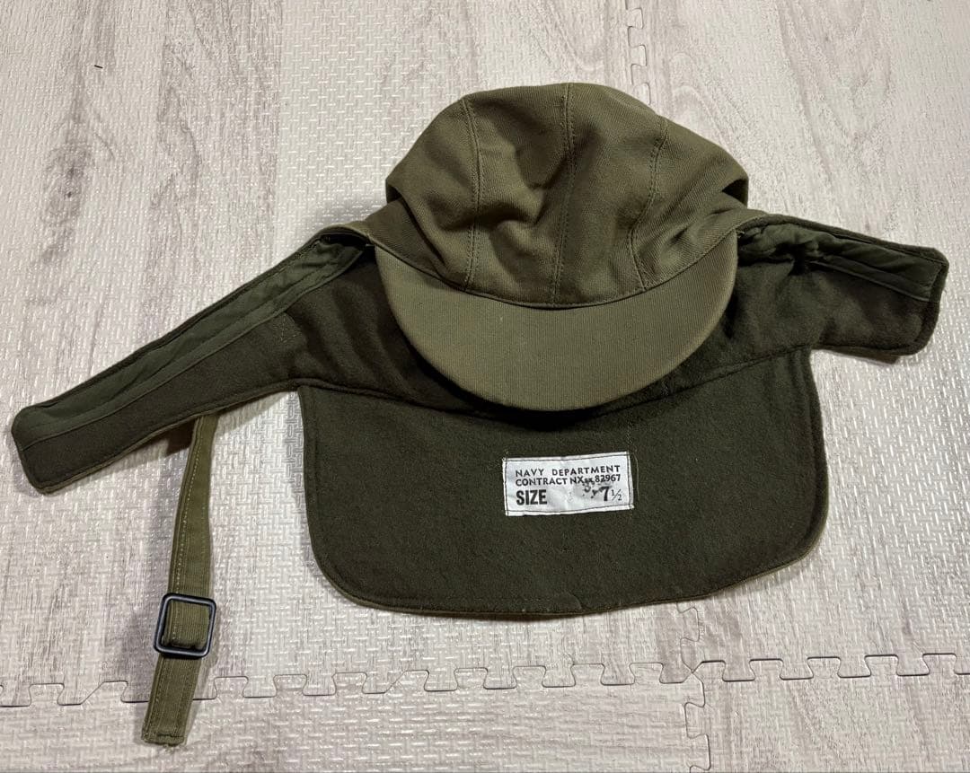 アメリカ軍 米軍 USN ミリタリー N-1 ステンシル デッキキャップ 帽子