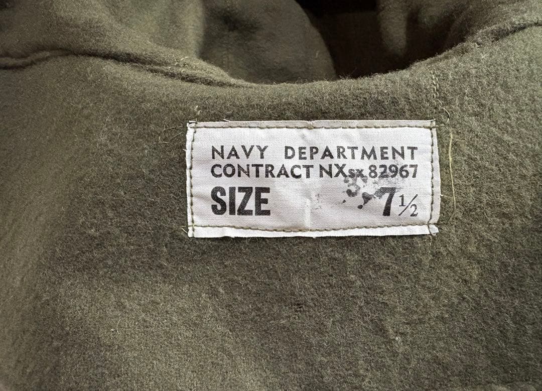 アメリカ軍 米軍 USN ミリタリー N-1 ステンシル デッキキャップ 帽子