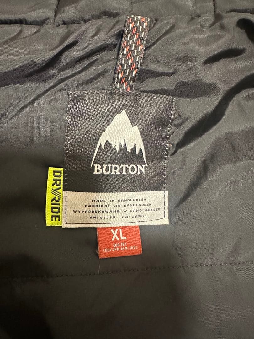 BURTON 上下スノーボードウェア XL160センチ 子ども用 オリーブ