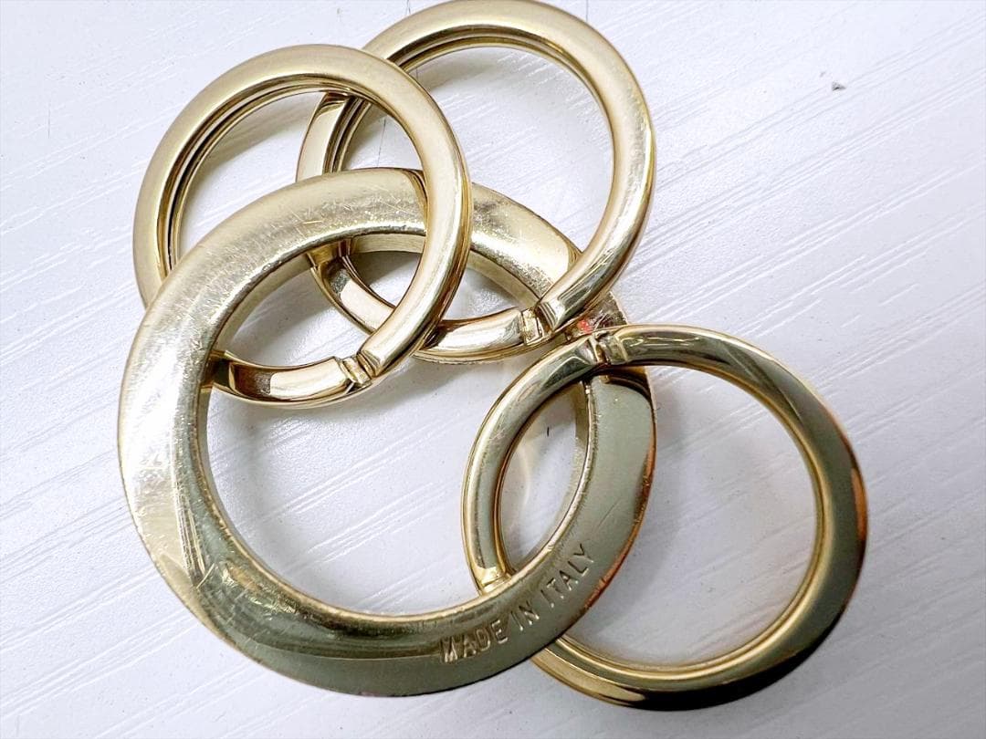 現行　BVLGARI　ブルガリ　ブルガリブルガリ　キーリング　3連　35279