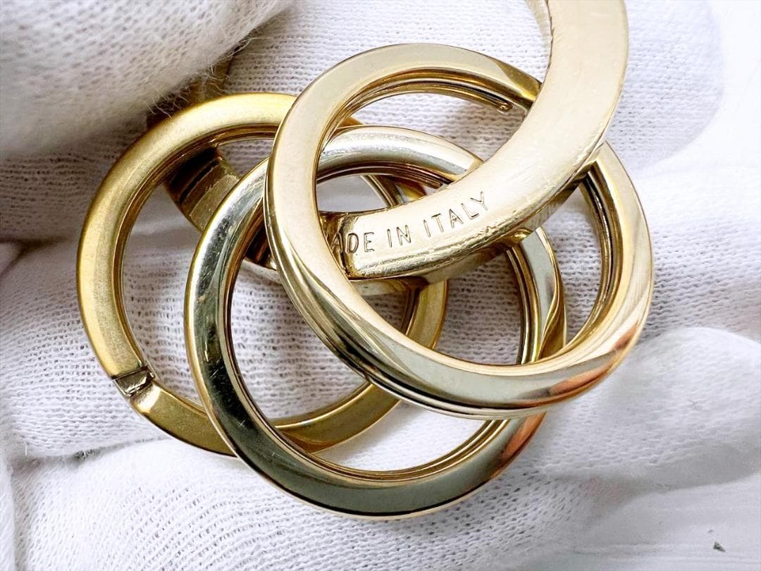 現行　BVLGARI　ブルガリ　ブルガリブルガリ　キーリング　3連　35279